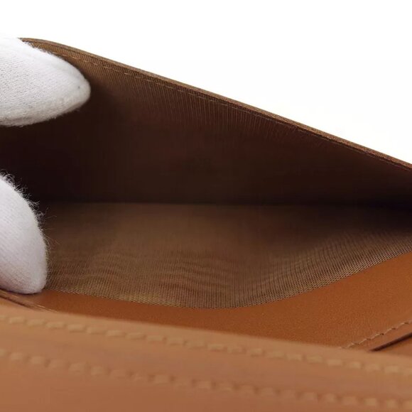 CELINE wallet macadam beige PVC ?~ leather Authentic USED - Picture 8 of 9